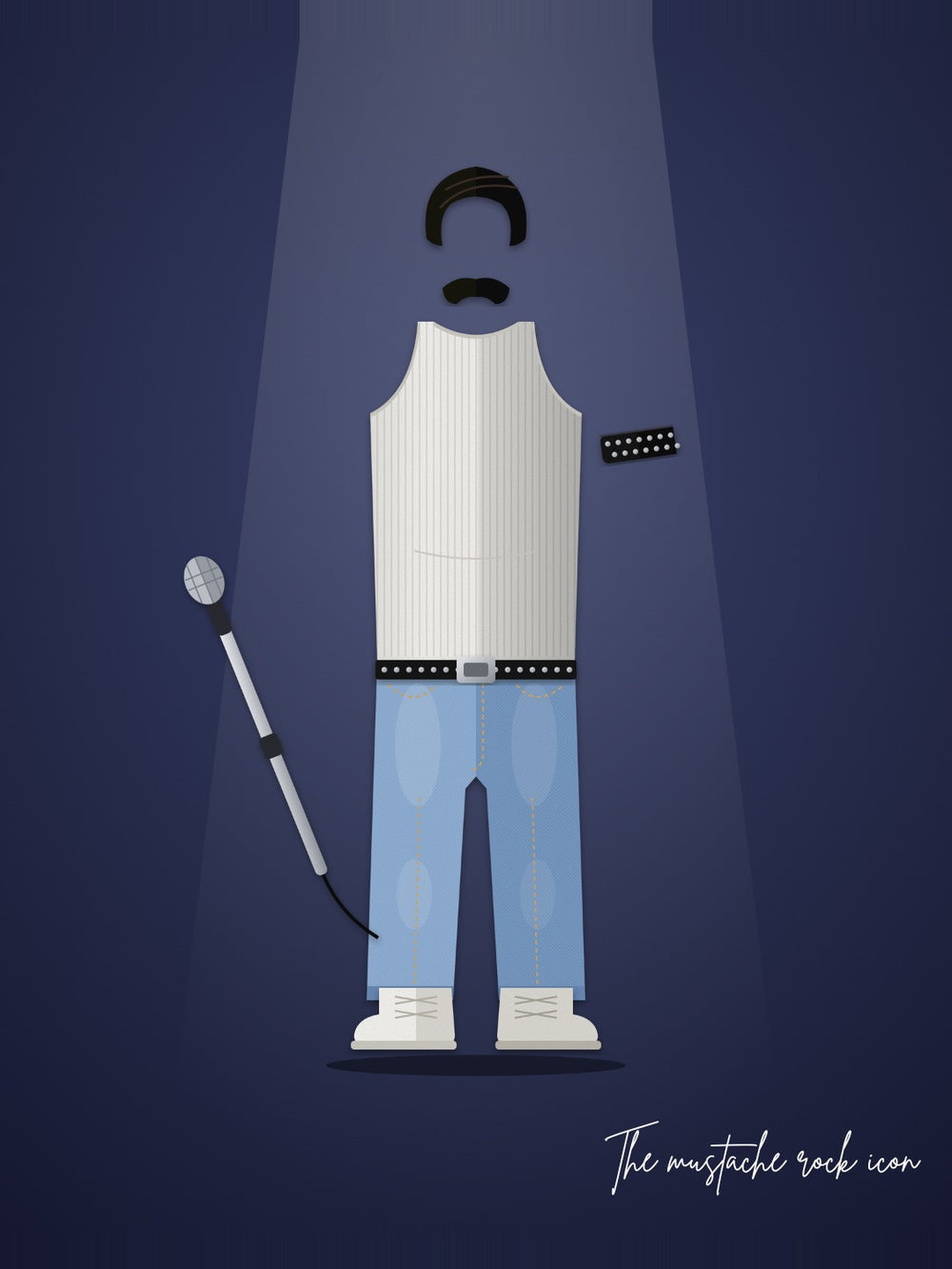 The Mustache Rock Icon